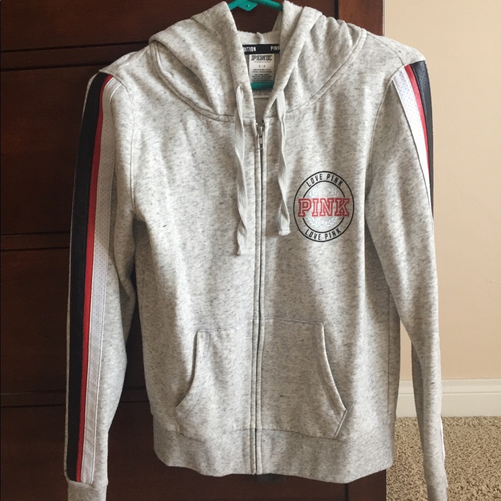 PINK full zip hoodie